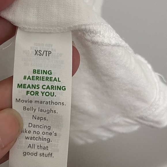 AERIE Lighthouse Pier Oversized Cotton Boyfriend T Shirt Embroidered Graphic XS - Picture 7 of 9